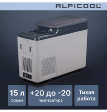 Автохолодильник компрессорный Alpicool CF15 (12/24)