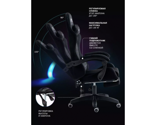 Компьютерное кресло геймерское из велюра